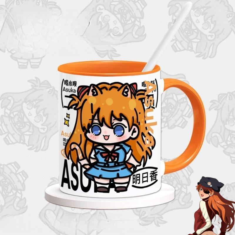 Anime Merchandise Mugs - EVA Asuka Langley Soryu Merchandise Anime