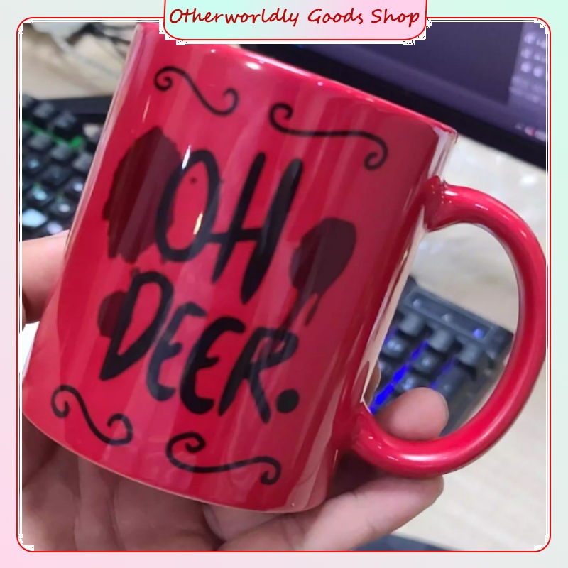 Hazbin Hotel Alastor Mug Keram - Anime Merchandise Mugs ulasan dan harga