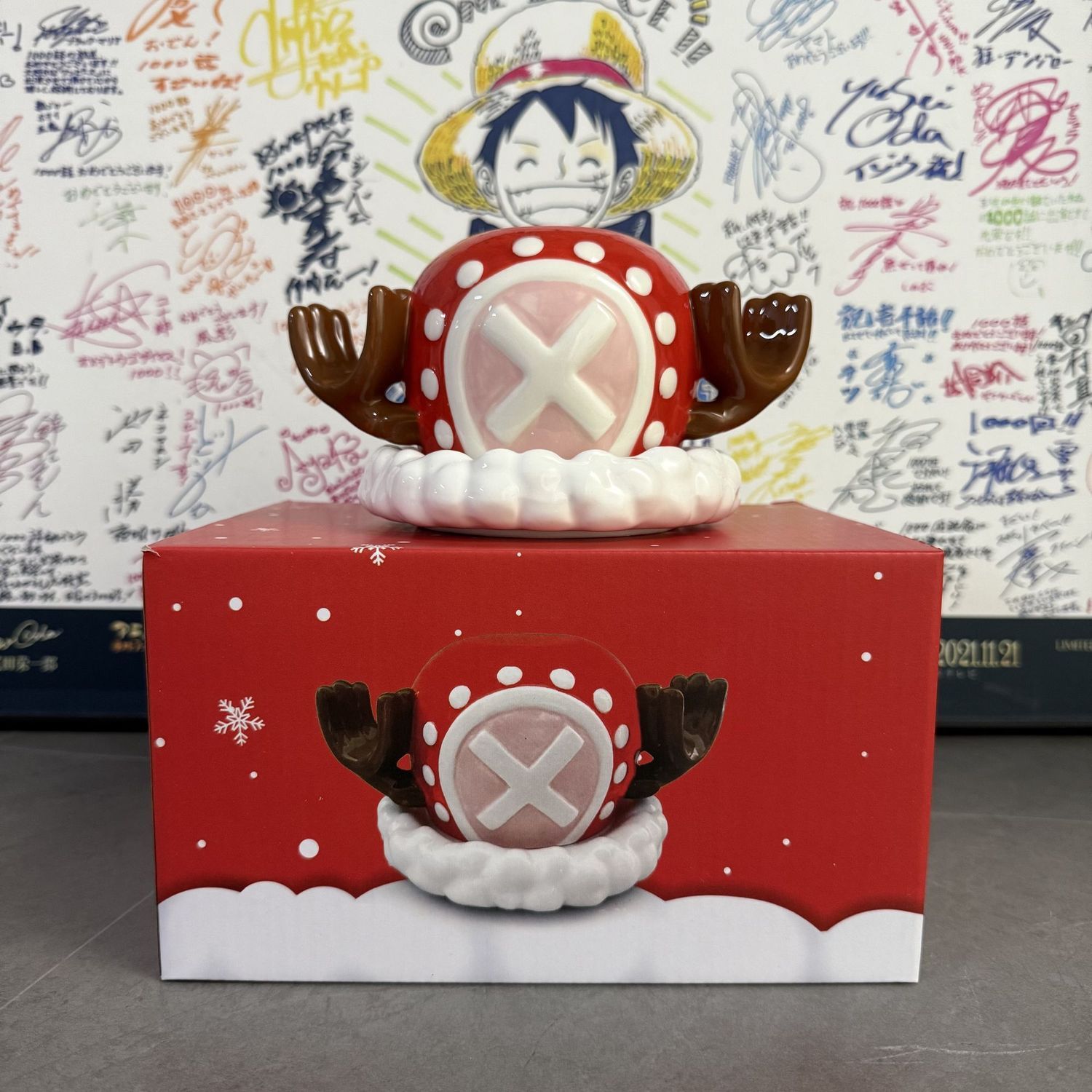 Mug keramik Natal imut bergamb - Anime Merchandise Mugs ulasan dan harga